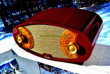 Charger l&#39;image dans la galerie, SOLD! - Jan. 10, 2018 - WILD LOOKING MAROON FOOTBALL Retro Deco Modernist 1950 Sparton Model 132 AM Tube Radio Excellent Plus Condition! - [product_type} - Sparton - Retro Radio Farm
