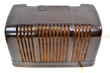 画像をギャラリービューアに読み込む, SOLD! - Jan 17, 2020 - Saddle Brown Bakelite Art Deco 1946 Arvin Model 555 AM Antique Bakelite Radio Sounds Great Station Preset Buttons! - [product_type} - Arvin - Retro Radio Farm
