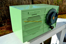 Load image into Gallery viewer, SOLD! - Oct 25, 2018 - Pistachio Green Retro Vintage 1957 General Electric 457S AM Tube Radio Unique Color Combo! - [product_type} - General Electric - Retro Radio Farm