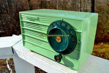 画像をギャラリービューアに読み込む, SOLD! - Oct 25, 2018 - Pistachio Green Retro Vintage 1957 General Electric 457S AM Tube Radio Unique Color Combo! - [product_type} - General Electric - Retro Radio Farm