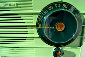 SOLD! - Oct 25, 2018 - Pistachio Green Retro Vintage 1957 General Electric 457S AM Tube Radio Unique Color Combo! - [product_type} - General Electric - Retro Radio Farm