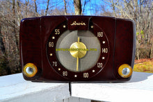 Load image into Gallery viewer, SOLD! - Jan 21, 2018 - BROWN MARBLED Deco Mid Century Vintage 1950 Arvin Model 450TL Tube Radio Golden Age Look! - [product_type} - Arvin - Retro Radio Farm