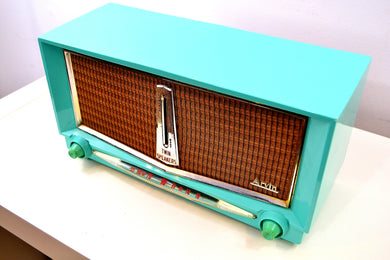 SOLD! - Jan 18, 2019 - Thunderbird Turquoise 1959 Arvin Model 956T Rare Vintage Tube AM Radio