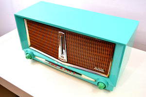 SOLD! - Jan 18, 2019 - Thunderbird Turquoise 1959 Arvin Model 956T Rare Vintage Tube AM Radio - [product_type} - Arvin - Retro Radio Farm