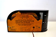 Load image into Gallery viewer, SOLD! - Jan. 16, 2019 - Casablanca Black Golden Age Art Deco 1948 Continental Model 1600 AM Tube Clock Radio - [product_type} - Continental - Retro Radio Farm