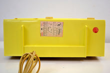 Load image into Gallery viewer, Citron Yellow 1957-58 Motorola Model 5C22Y Vacuum Tube AM Clock Radio Yellow Alert! - [product_type} - Motorola - Retro Radio Farm