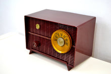 Load image into Gallery viewer, &#39;The Cole&#39; Vintage 1957 Maroon RCA Victor Model 8X51 AM Vacuum Tube Radio - [product_type} - RCA Victor - Retro Radio Farm