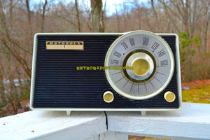 SOLD! - Jan 25, 2018 - ARCTIC WHITE AND BLACK Mid Century Vintage 1963 Motorola Model A25W AM Tube Radio Sounds Great! - [product_type} - Motorola - Retro Radio Farm