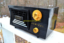 Charger l&#39;image dans la galerie, SOLD! - Feb. 15, 2018 - BLUETOOTH MP3 Ready -CAVE ONYX Black Antique Mid Century Vintage 1955 Admiral 5C41N AM Tube Radio Sounds Great! - [product_type} - Admiral - Retro Radio Farm