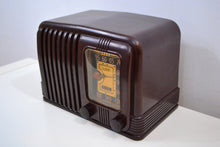 Load image into Gallery viewer, SOLD! - Feb. 2, 2020 - Wondrous Walnut Brown Bakelite 1939 RCA Victor Model 45-X-11 AM Tube Radio Fine Looking Great Sounding! - [product_type} - RCA Victor - Retro Radio Farm