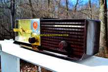 Charger l&#39;image dans la galerie, SOLD! - May 14, 2018 - IMMACULATE Espresso Bi-level Retro Jetsons 1957 Motorola 57CD Tube AM Clock Radio Pristine! - [product_type} - Motorola - Retro Radio Farm