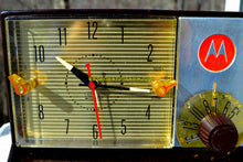 Load image into Gallery viewer, SOLD! - May 14, 2018 - IMMACULATE Espresso Bi-level Retro Jetsons 1957 Motorola 57CD Tube AM Clock Radio Pristine! - [product_type} - Motorola - Retro Radio Farm