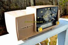 Charger l&#39;image dans la galerie, SOLD! - Mar 15, 2018 - BEIGE PINK Mid Century Jetsons 1959 General Electric Model C-4340 Tube AM Clock Radio Totally Restored! - [product_type} - General Electric - Retro Radio Farm