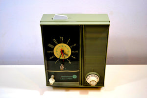 SOLD! - Feb 13, 2019 - "The Space Maker" Olive Green Vintage Westinghouse H-211L5 Retro Radio - [product_type} - Westinghouse - Retro Radio Farm