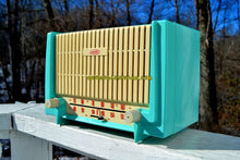 Charger l&#39;image dans la galerie, SOLD! - June 20, 2018 - CERULEAN Turquoise Mid Century Retro 1955 AMC Model 7TAF AM/FM Tube Radio Extremely Rare and Sounds Great! - [product_type} - Granco - Retro Radio Farm