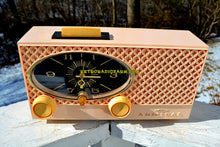 Charger l&#39;image dans la galerie, SOLD! - July 8, 2018 - MINK PINK Vintage Atomic Age 1959 Admiral Y3354 Tube AM Radio Clock Near Mint! - [product_type} - Admiral - Retro Radio Farm