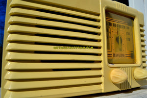 SOLD! - May 14, 2018 - GRECIAN IVORY Post War Deco Retro 1941 Philco Transitone Model PT-28 Tube AM Radio Excellent Plus Condition! - [product_type} - Philco - Retro Radio Farm