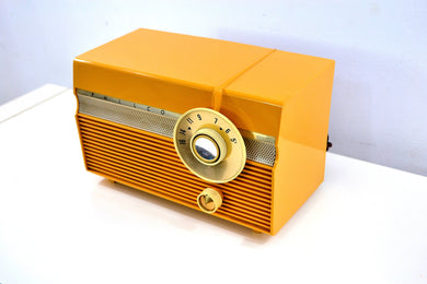 SOLD! - Mar 8, 2019 - Maize Yellow 1959 Philco Model E-812-124 Vintage Tube AM Radio Totally Awesome!!