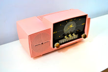 Load image into Gallery viewer, SOLD! - March 2, 2019 - Bellefonte Pink 1957 General Electric Model 912D Tube AM Clock Radio - [product_type} - General Electric - Retro Radio Farm
