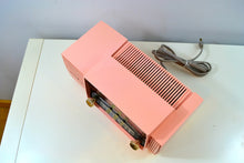 Load image into Gallery viewer, SOLD! - March 2, 2019 - Bellefonte Pink 1957 General Electric Model 912D Tube AM Clock Radio - [product_type} - General Electric - Retro Radio Farm