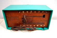 Load image into Gallery viewer, SOLD! - Feb 7, 2020 - Turquoise Twin Speaker Retro Vintage 1959 Philco Model E-816-124 AM Tube Radio Totally Restored! - [product_type} - Philco - Retro Radio Farm