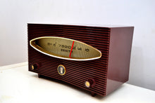 Load image into Gallery viewer, SOLD! - Feb 9, 2020 - Burgundy Maroon 1956 Zenith A615F AM Vacuum Tube Radio Sputnik Period Headturner! - [product_type} - Zenith - Retro Radio Farm