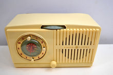 Load image into Gallery viewer, Ivory White Vintage 1948-49 General Electric Model 516 AM Vacuum Tube Radio Solid Player Popular Model! - [product_type} - General Electric - Retro Radio Farm