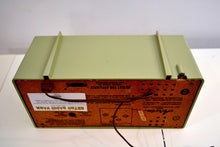 Load image into Gallery viewer, SOLD! - Feb 16, 2020 - Eldorado Avocado 1955 Arvin Model 5571 Vacuum Tube AM Clock Radio Rare Color! - [product_type} - Arvin - Retro Radio Farm