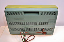 Load image into Gallery viewer, AM FM Olive Green and Grey Blue 1962 Magnavox &quot;Park Avenue&quot; Model FM042 Vacuum Tube Radio Loud Clear Sounding! - [product_type} - Magnavox - Retro Radio Farm