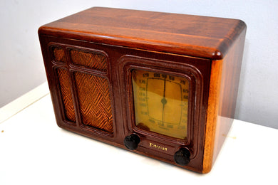 SOLD! - Feb 18, 2020 - Western Wood 1936 Emerson Model 132A AM Vacuum Tube Radio Hopalong Cassidy Would Approve!