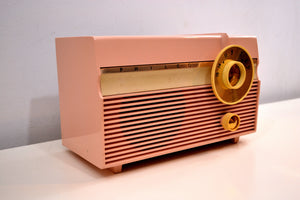 Madison Pink Mid Century 1959 Philco Model F813-124 Tube AM Radio Cuteness Overload! - [product_type} - Philco - Retro Radio Farm
