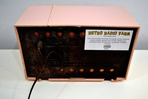 Madison Pink Mid Century 1959 Philco Model F813-124 Tube AM Radio Cuteness Overload! - [product_type} - Philco - Retro Radio Farm
