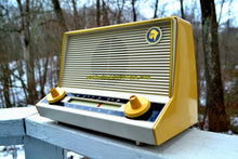 Charger l&#39;image dans la galerie, SOLD! - Apr 8, 2018 - BLUETOOTH MP3 Ready - Meringue Yellow Mid Century Retro Vintage 1955 Roland Model 51184 Tube AM Radio Near Mint! - [product_type} - Roland - Retro Radio Farm