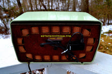 画像をギャラリービューアに読み込む, SOLD!- Sept. 9, 2018 - BLUETOOTH MP3 Ready - Julep Green Mid Century Retro Vintage 1956 RCA Victor Model 6-X-7C AM Tube Radio Excellent Condition! - [product_type} - RCA Victor - Retro Radio Farm