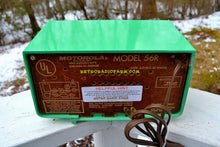 Load image into Gallery viewer, SOLD! - Apr 28, 2018 - SEA GREEN  Mid Century Vintage 1957 Motorola Model 56R AM Tube Radio Rare! Works Great! - [product_type} - Motorola - Retro Radio Farm
