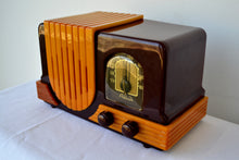 画像をギャラリービューアに読み込む, Maroon Red and Yellow Waterfall 1947 Addison Model B2E Catalin AM Vacuum Tube Radio Breathtaking! - [product_type} - Addison - Retro Radio Farm