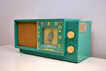 画像をギャラリービューアに読み込む, Seafoam Green Supreme Silvertone 1956 Model 7008 AM Tube Radio An Eyeful and Earful of 50s Charm!! - [product_type} - Silvertone - Retro Radio Farm
