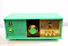 Load image into Gallery viewer, SOLD! - Nov 4, 2019 - Sea Green 1957 Motorola Model 56CC Tube AM Clock Radio Excellent Condition Sounds Great! - [product_type} - Motorola - Retro Radio Farm