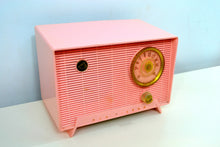 Load image into Gallery viewer, SOLD! - Jan. 8, 2020 - Shell Pink Vintage 1956 RCA Victor 6-X-5 Tube AM Radio - Simply Fabulous - [product_type} - RCA Victor - Retro Radio Farm