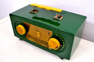 ジェイド グリーン 1955 ゼニス「ブロードウェイ」モデル R511F AM 真空管ラジオ - よろしくお願いします!