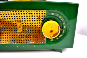 Jade Green 1955 Zenith "Broadway" Model R511F AM Tube Radio - Give My Regards! - [product_type} - Zenith - Retro Radio Farm