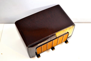 SOLD! - Mar 6, 2020 - Walnut Bakelite Art Deco 1950 Crosley Model 10-127 AM FM Vacuum Tube Radio Sounds Fantastic! - [product_type} - Crosley - Retro Radio Farm