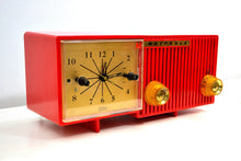 Load image into Gallery viewer, SOLD! - Feb 28, 2020 - Cardinal Red 1956 Motorola 56CS3A Vacuum Tube AM Clock Retro Radio Rare Color! - [product_type} - Motorola - Retro Radio Farm