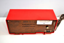 Load image into Gallery viewer, SOLD! - Feb 28, 2020 - Cardinal Red 1956 Motorola 56CS3A Vacuum Tube AM Clock Retro Radio Rare Color! - [product_type} - Motorola - Retro Radio Farm