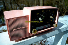 Load image into Gallery viewer, SOLD! - Mar 5, 2018 - ROSE PINK Mid Century Jetsons 1959 General Electric Model 915 Tube AM Clock Radio Near Mint! - [product_type} - General Electric - Retro Radio Farm