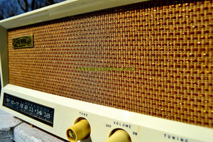 SOLD! - Oct 25, 2018 - Toffee Tan Mid Century Vintage 1959 AMC Model 2585 Tube Radio Almost Mint and Very Sweet! - [product_type} - AMC - Retro Radio Farm