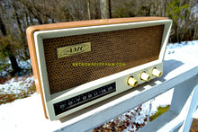 Load image into Gallery viewer, SOLD! - Oct 25, 2018 - Toffee Tan Mid Century Vintage 1959 AMC Model 2585 Tube Radio Almost Mint and Very Sweet! - [product_type} - AMC - Retro Radio Farm
