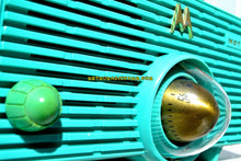 Load image into Gallery viewer, SOLD! - Aug 28, 2018 - Turquoise Mid Century Retro Jetsons 1957 Motorola 56H Turbine Tube AM Radio Works And Looks Amazing! - [product_type} - Motorola - Retro Radio Farm