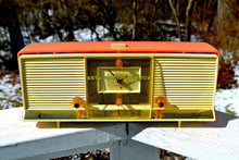 Load image into Gallery viewer, SOLD! - Sept 1, 2018 - Bonneville Pink 1958 Silvertone Model 9029 AM Clock Radio Dual Speaker Rare Near Mint! - [product_type} - Silvertone - Retro Radio Farm