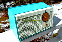 画像をギャラリービューアに読み込む, SOLD! - Nov 21, 2018 - Bel-Air Blue And White 1955 Zenith Model F510 AM Tube Retro Radio - [product_type} - Zenith - Retro Radio Farm